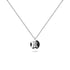 Solid 925 Sterling Silver Initial Alphabet Personalised Disc Necklace